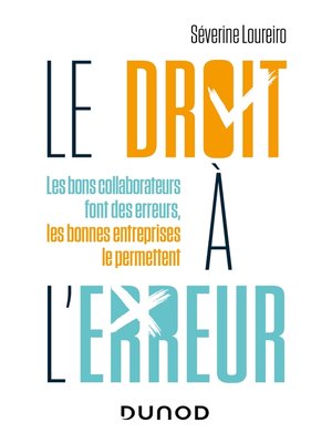 cover image of Le droit à l'erreur